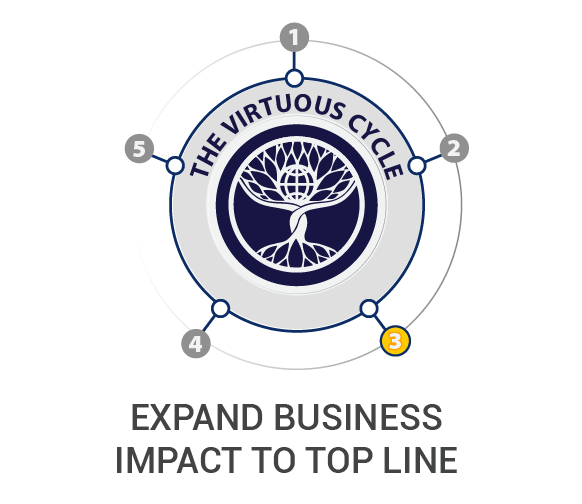 Expand business to top line.